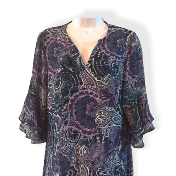 Roz & Ali print dress - Picture 1 of 8